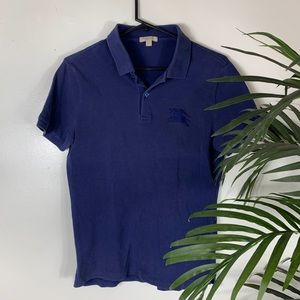 Burberry Brit Blue Collared Polo Mens Small